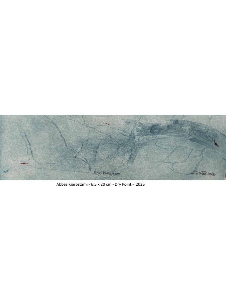 Abbas Kiarostami - 6.5x20 cm - Dry point - 2025