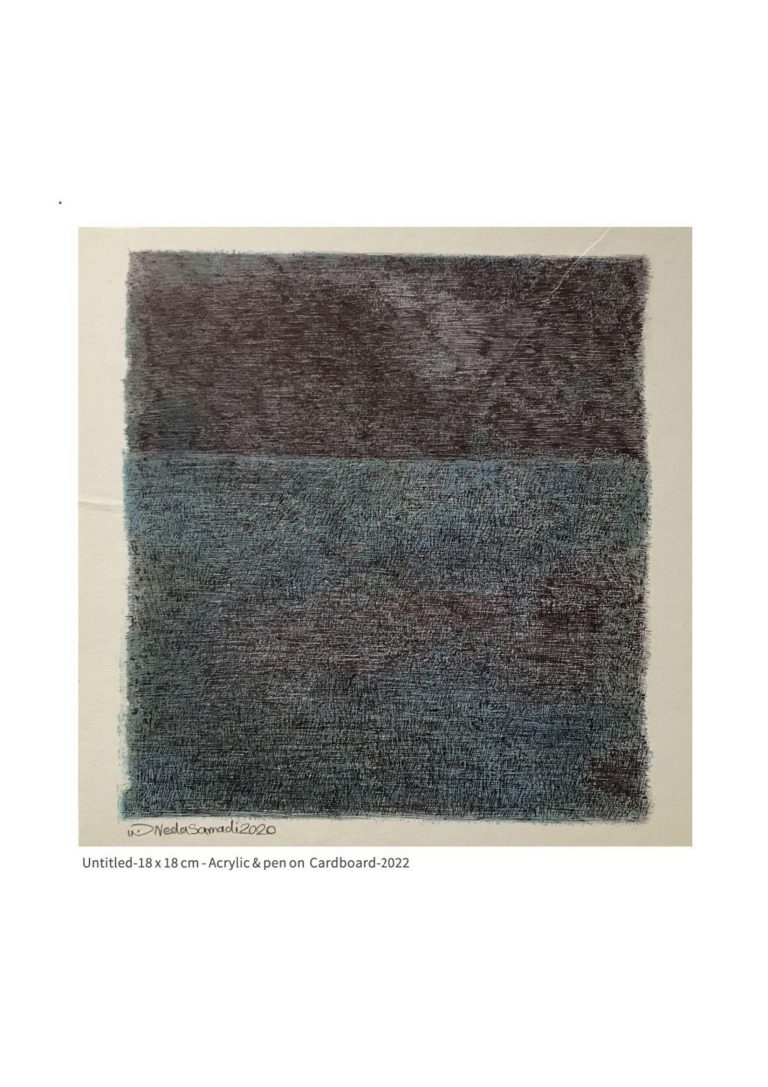 untitled - 18x18 cm - Acrylic and Pen on Cardboard - 2022