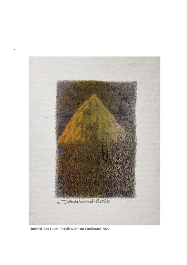 untitled - 14x11 cm - Acrylic and Pen on Cardboard - 2022