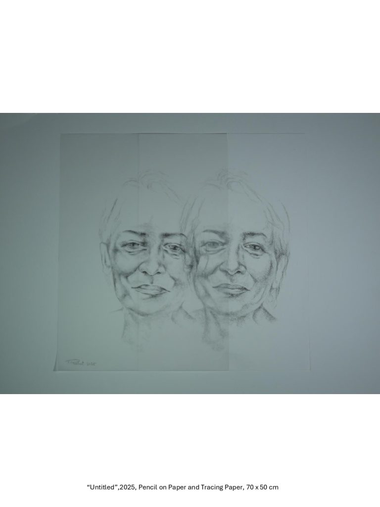 Untitled - 2025 - Pencil on paper and Tracing paper ,70x50cm
