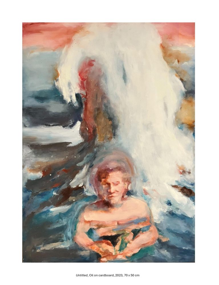 Untitled, Oil on cardboard, 2023, 70 x 50 cm